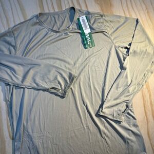 Milliken Men's Conceal NTS Silkweight Long Sleeve Base Layer Shirt Gray Size L-L